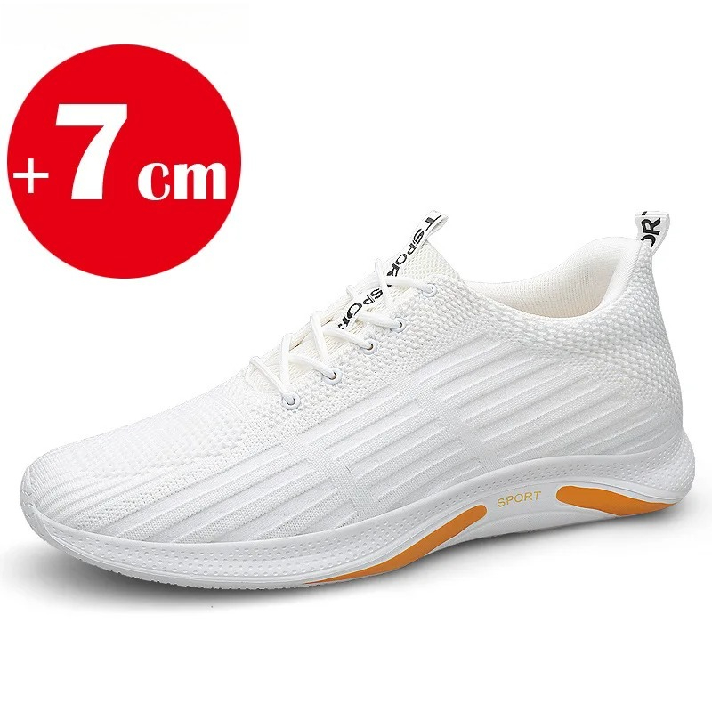 Men'S Shoes Increase Height - Summer Men Elevator Shoes Breathable Hollow
