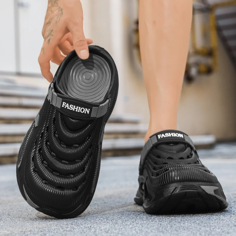Men'S Shoes Increase Height - Men's Platform Height Increasing Clogs, Hollow