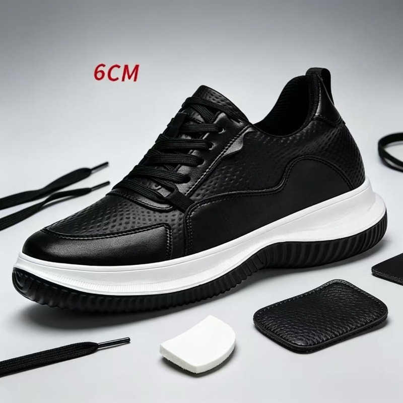 White Cow Leather Elevator Sne - Men'S Shoes Increase Height 리뷰 및 가격