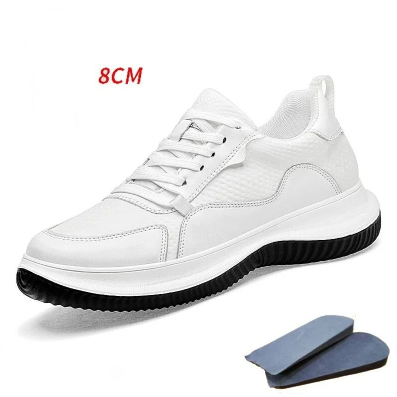 White Cow Leather Elevator Sne - Men'S Shoes Increase Height 리뷰 및 가격