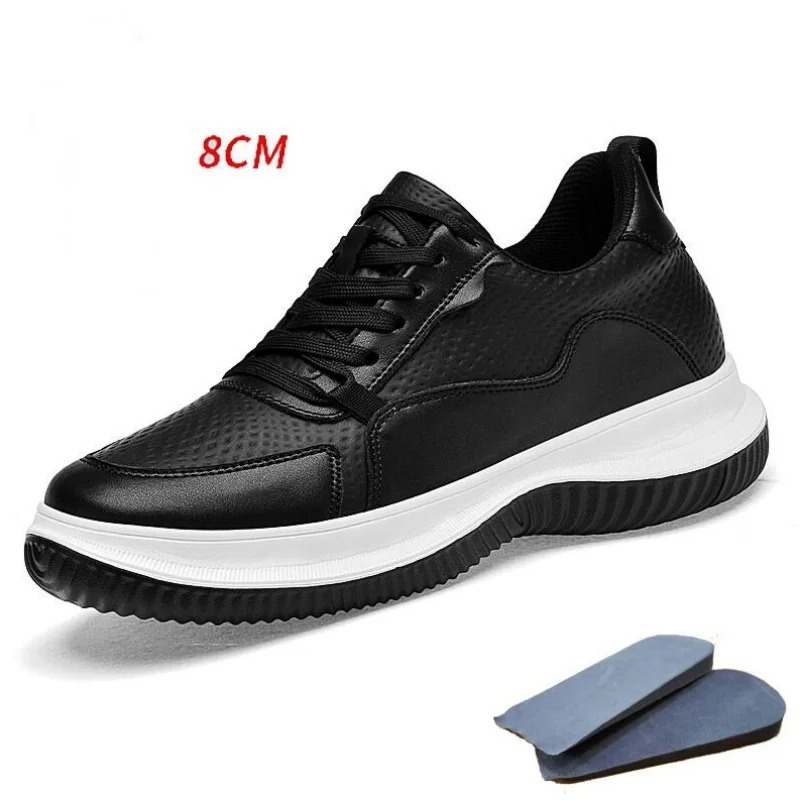 White Cow Leather Elevator Sne - Men'S Shoes Increase Height 리뷰 및 가격