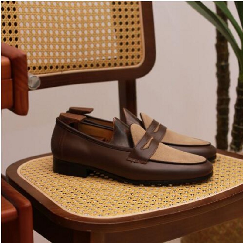 British Style Men Coffee Loafe - Boat Shoe Leather 리뷰 및 가격