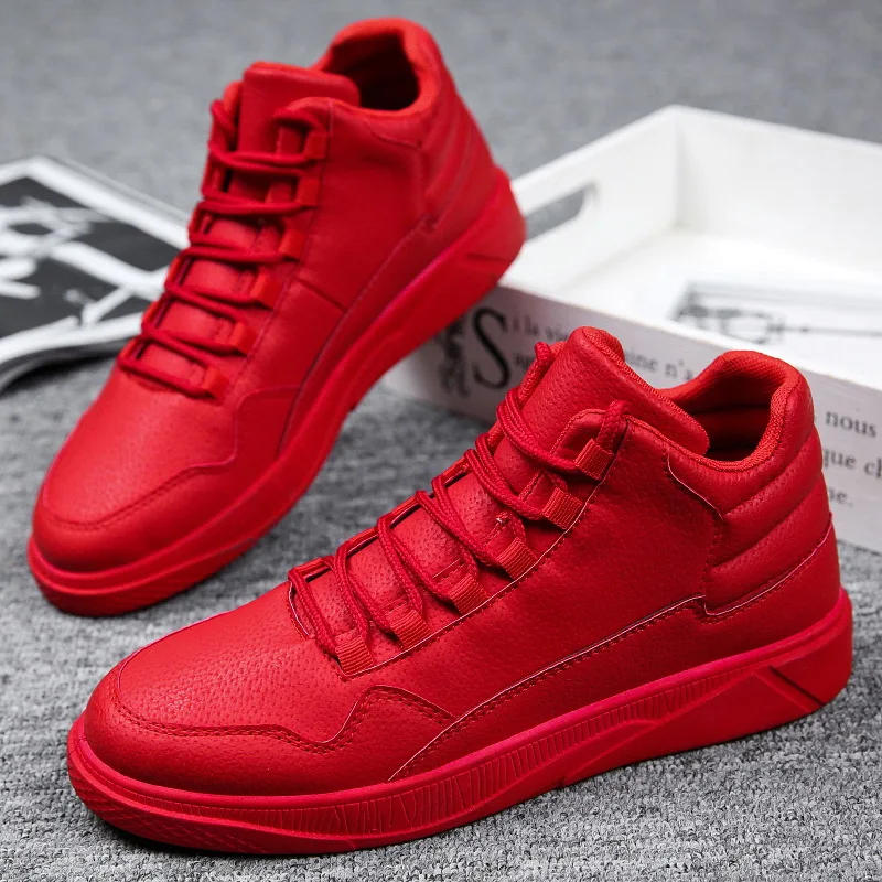 Keep Warm Men's Red High-Top L - Boat Shoe Leather 리뷰 및 가격