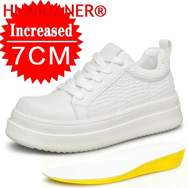 Men's Leather Elevator Shoes 7 - Men'S Shoes Increase Height 리뷰 및 가격