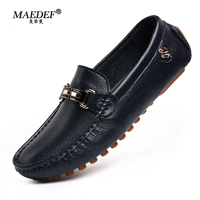 MAEDEF Men's Loafers 2024 Spri - Boat Shoe Leather 리뷰 및 가격