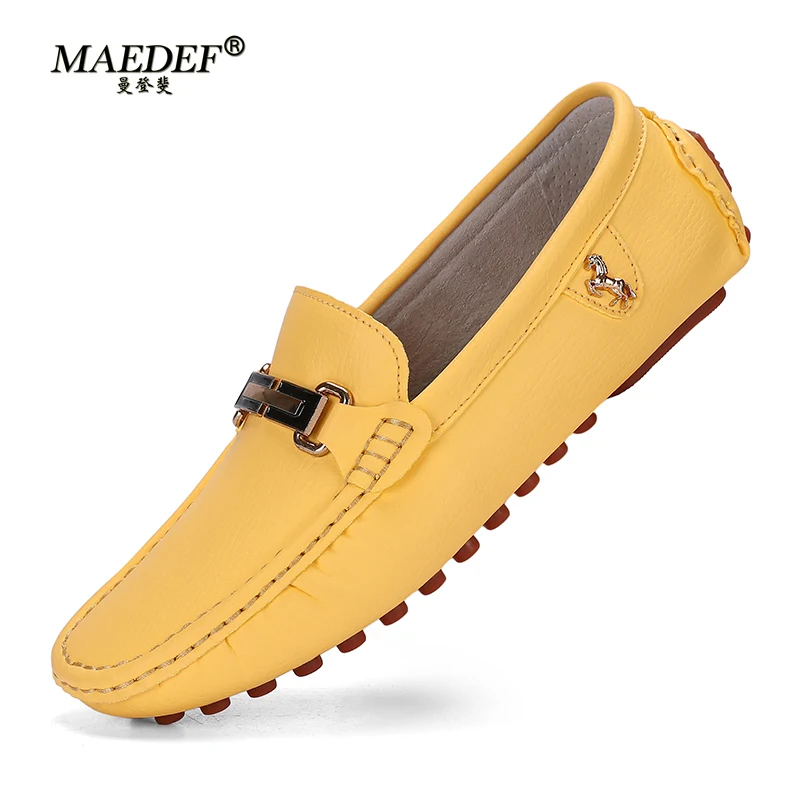 MAEDEF Men's Loafers 2024 Spri - Boat Shoe Leather 리뷰 및 가격