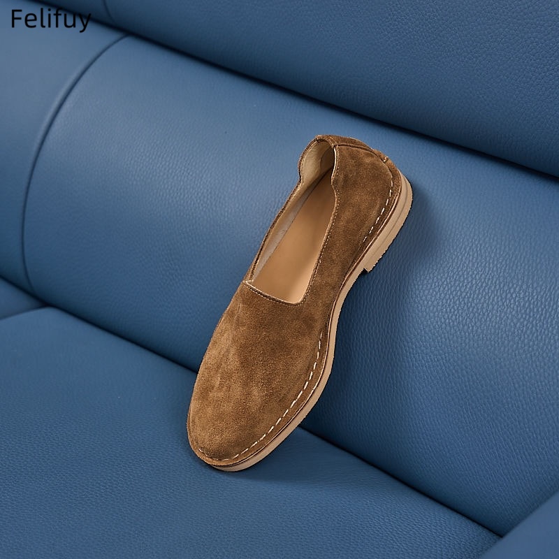 Cow Suede Man Loafers Luxury G - Boat Shoe Leather 리뷰 및 가격