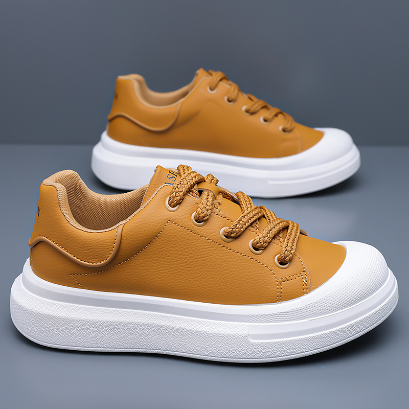 Men's White Leather Platform B - Boat Shoe Leather 리뷰 및 가격
