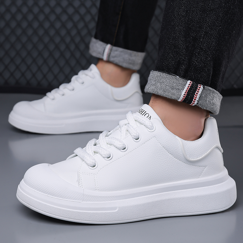 Men's White Leather Platform B - Boat Shoe Leather 리뷰 및 가격