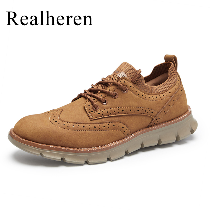 Spring Autumn Mens Brogues Lea - Men'S Shoes Clearance Sale 리뷰 및 가격