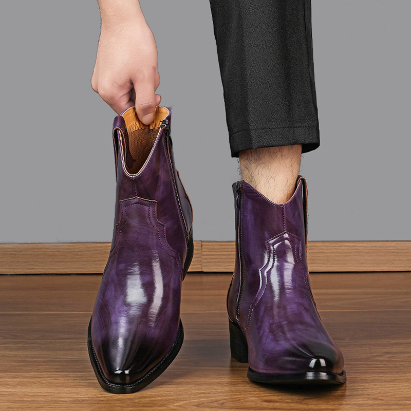Men High Top Boots Solid Color - Men'S Shoes Dq 리뷰 및 가격
