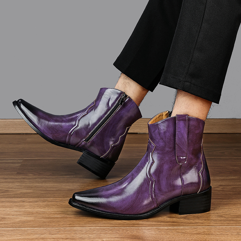 Men High Top Boots Solid Color - Men'S Shoes Dq 리뷰 및 가격
