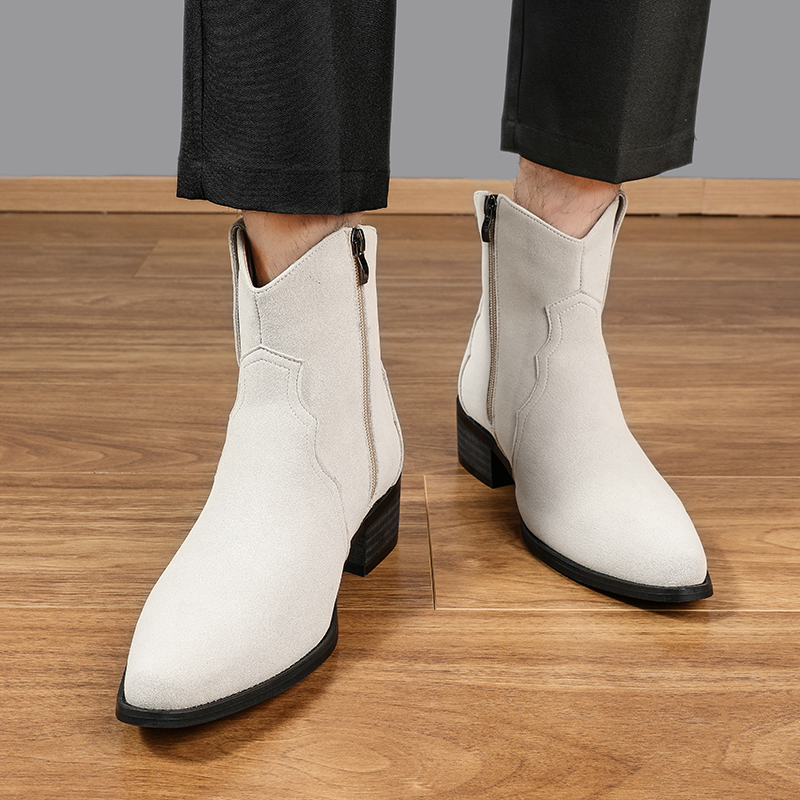Men High Top Boots Solid Color - Men'S Shoes Dq 리뷰 및 가격