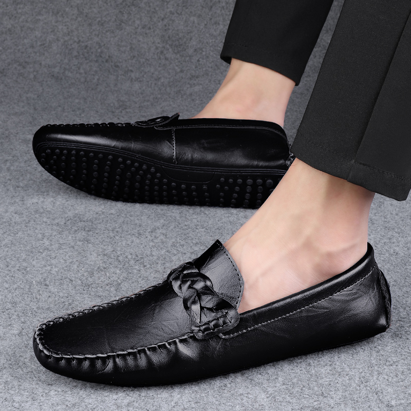 Italian Mens Shoes Casual Luxu - Boat Shoe Leather 리뷰 및 가격