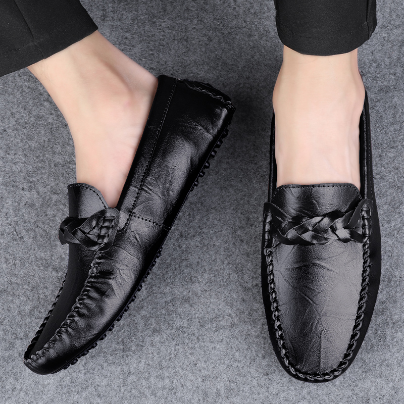 Italian Mens Shoes Casual Luxu - Boat Shoe Leather 리뷰 및 가격