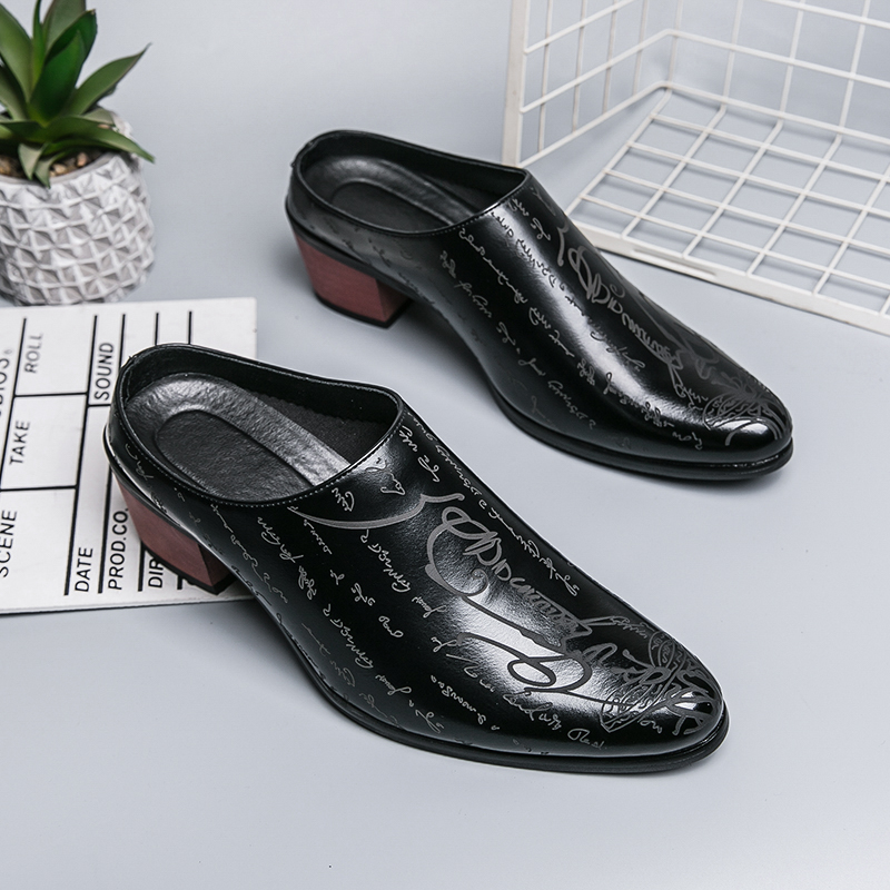Men Brown Leather Mules Slippe - Men'S Shoes With Toes 리뷰 및 가격