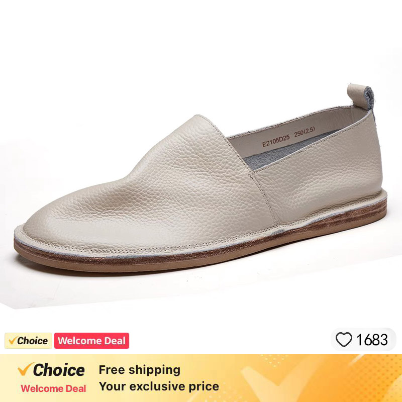 Genuine Cow Leather Mens Loafe - Boat Shoe Leather 리뷰 및 가격