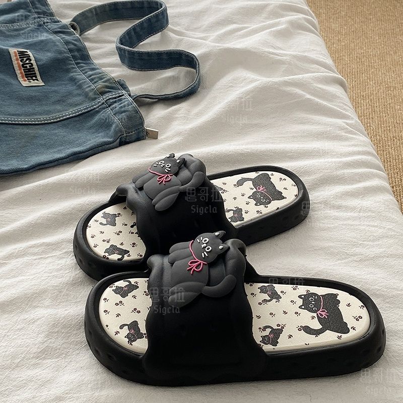 Printting Cute Bear Women Slip - Men'S Shoes In Style 리뷰 및 가격
