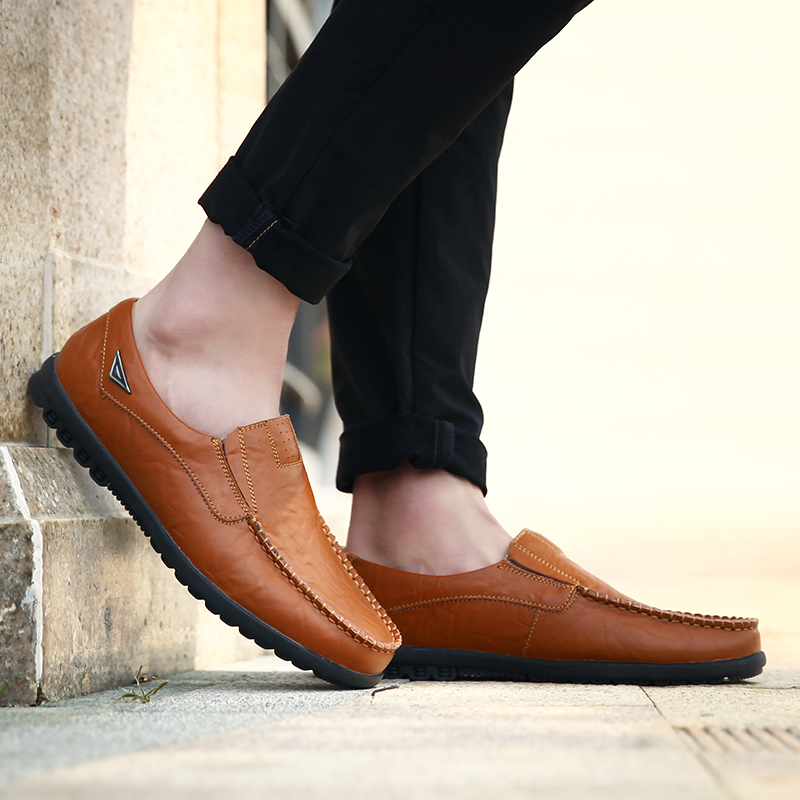 Genuine Leather Men Casual Sho - Boat Shoe Leather 리뷰 및 가격