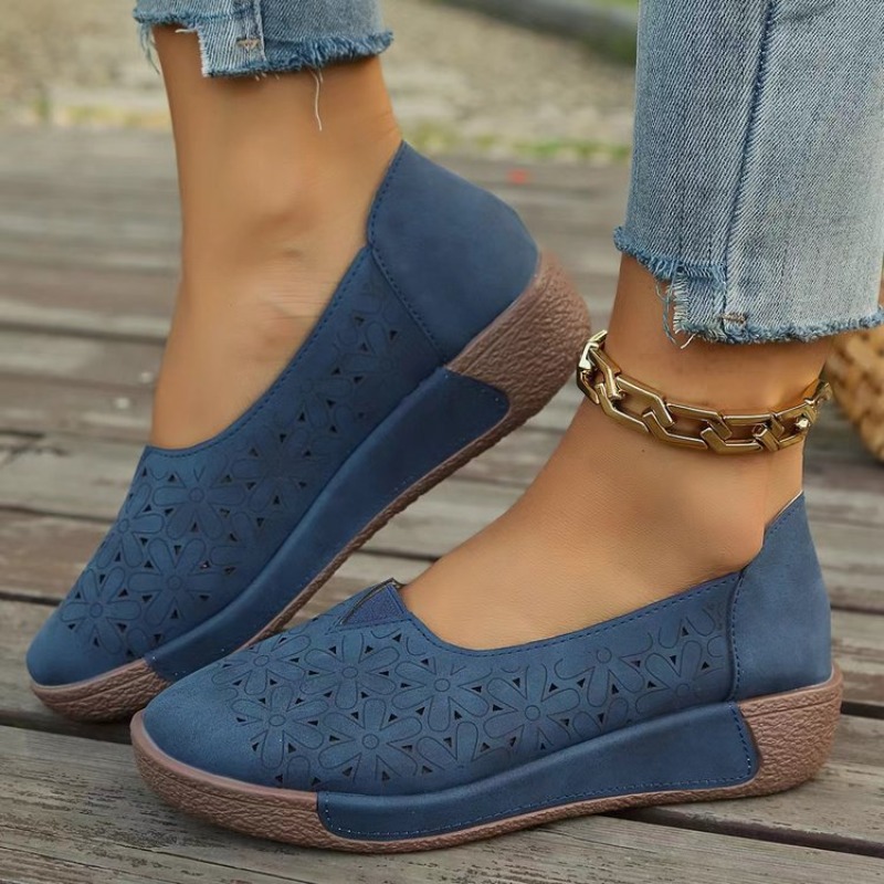 Spring Autumn Women Flats Plat - Boat Shoe Leather 리뷰 및 가격