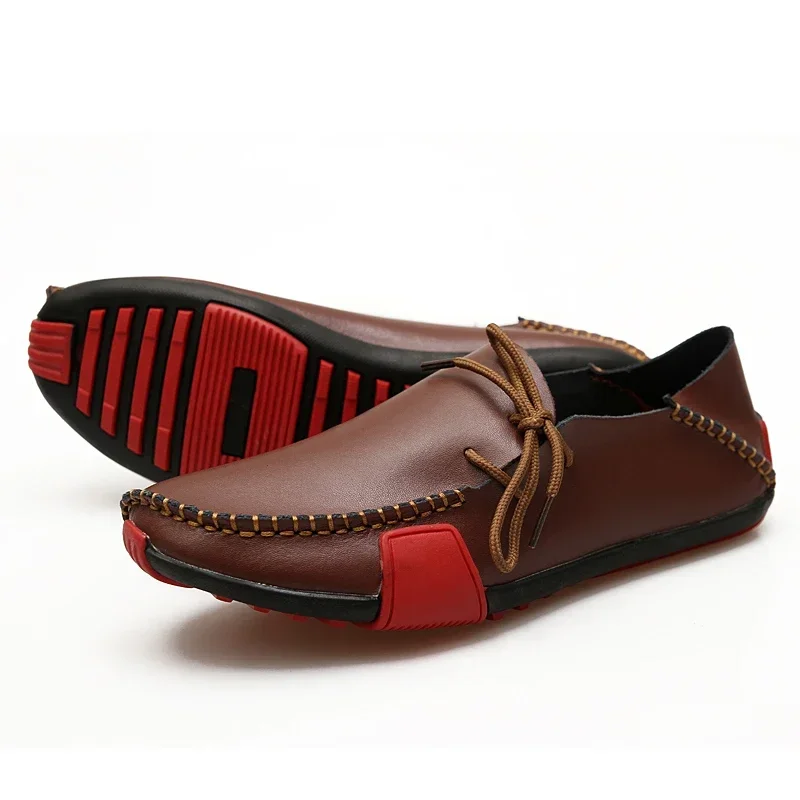 Men Shoes Leather Casual 2025  - Boat Shoe Leather 리뷰 및 가격